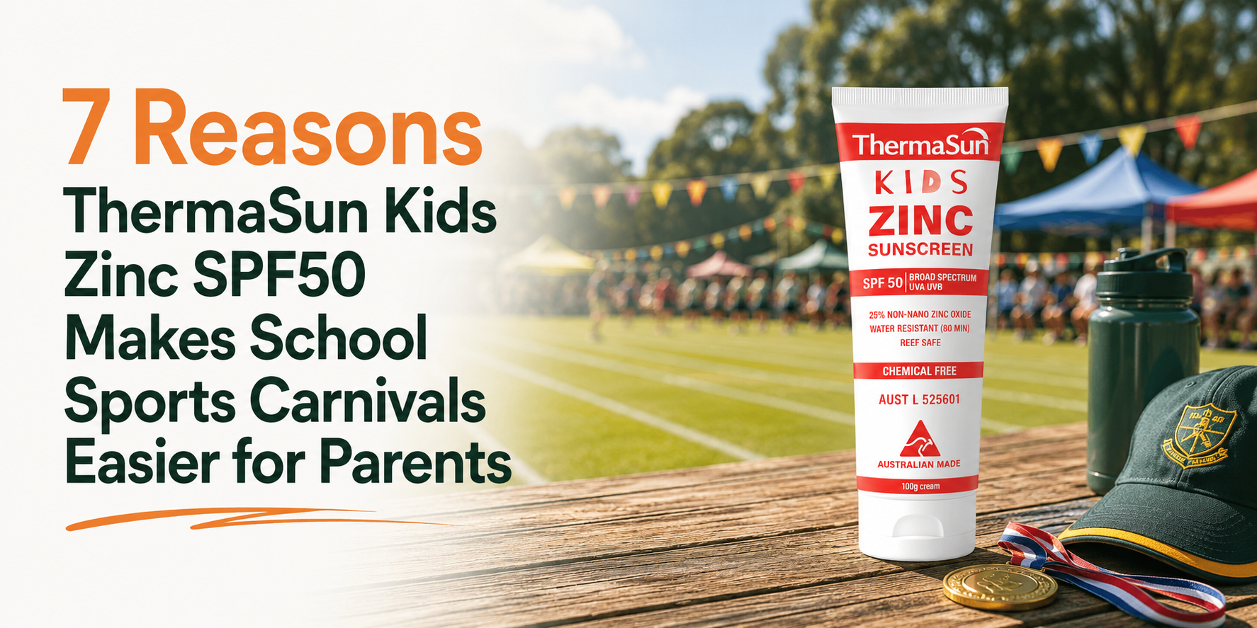 7 Reasons ThermaSun Kids Zinc SPF50 Makes School Sports Carnivals Easier for Parents