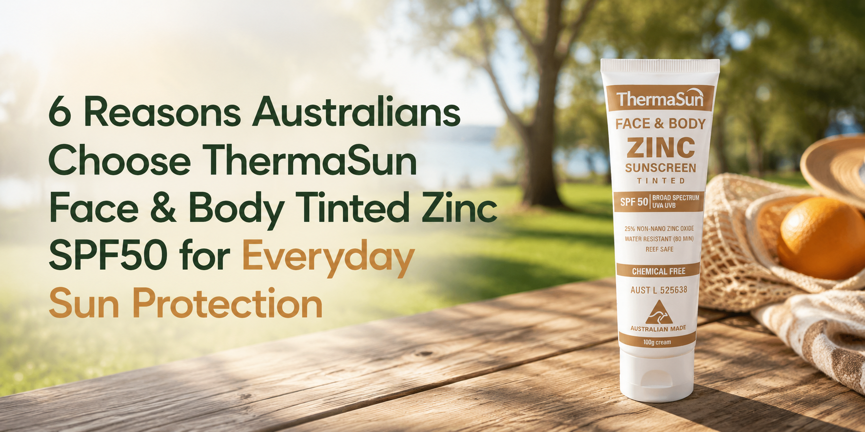6 Reasons Australians Choose ThermaSun Face & Body Tinted Zinc SPF50 for Everyday Sun Protection