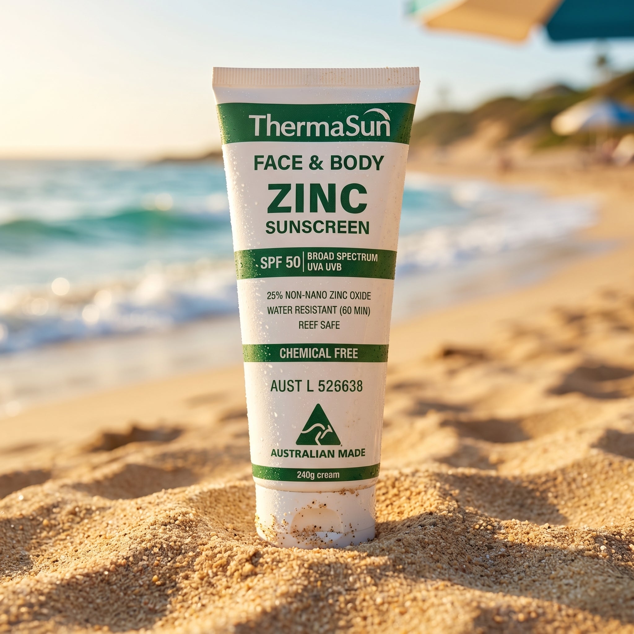 Face & Body Zinc Sunscreen SPF50 240g