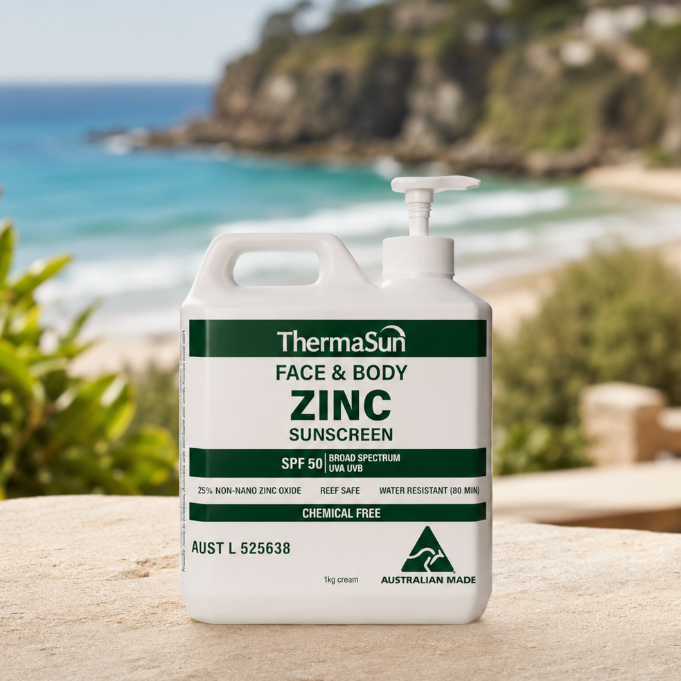Face & Body Zinc Sunscreen SPF50 1kg Pump