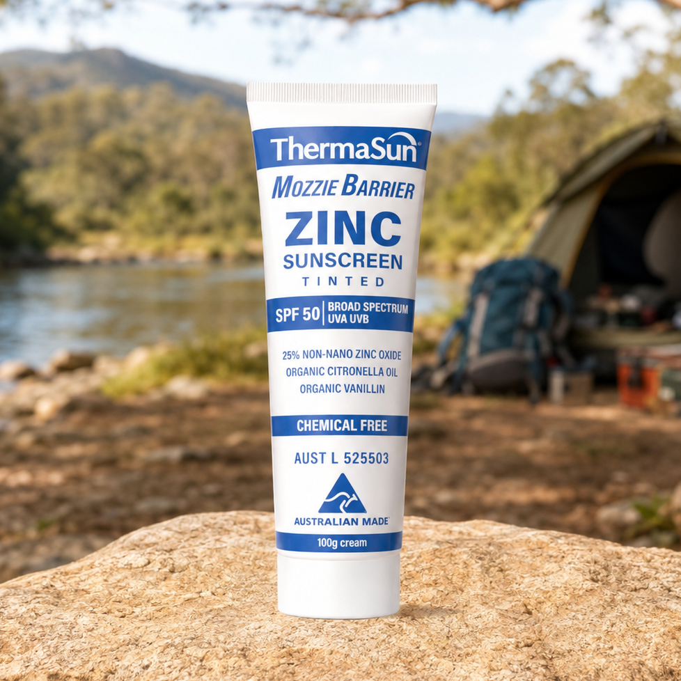 Natural Mozzie Barrier Tinted Zinc Sunscreen SPF50 100g
