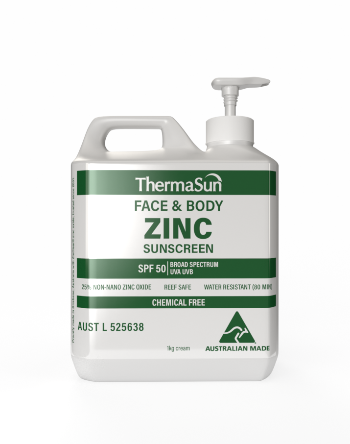 Face & Body Zinc Sunscreen SPF50 1kg Pump