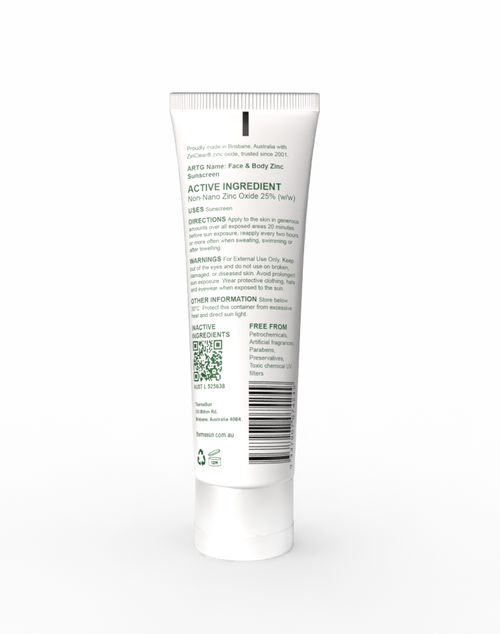 Face & Body Zinc Sunscreen SPF50 100g