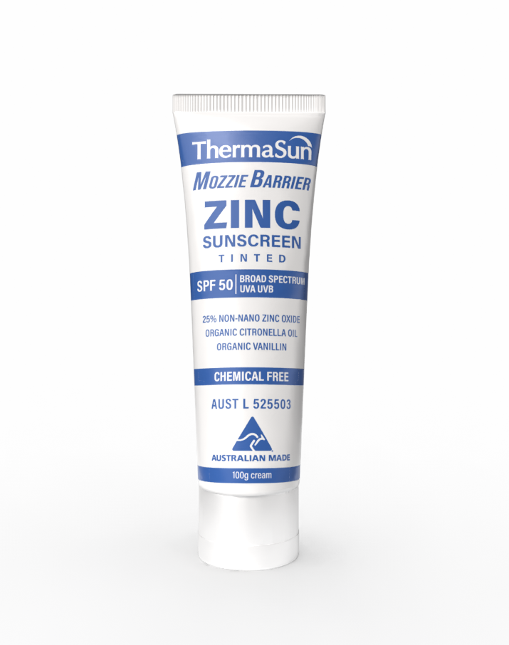 Natural Mozzie Barrier Tinted Zinc Sunscreen SPF50 100g